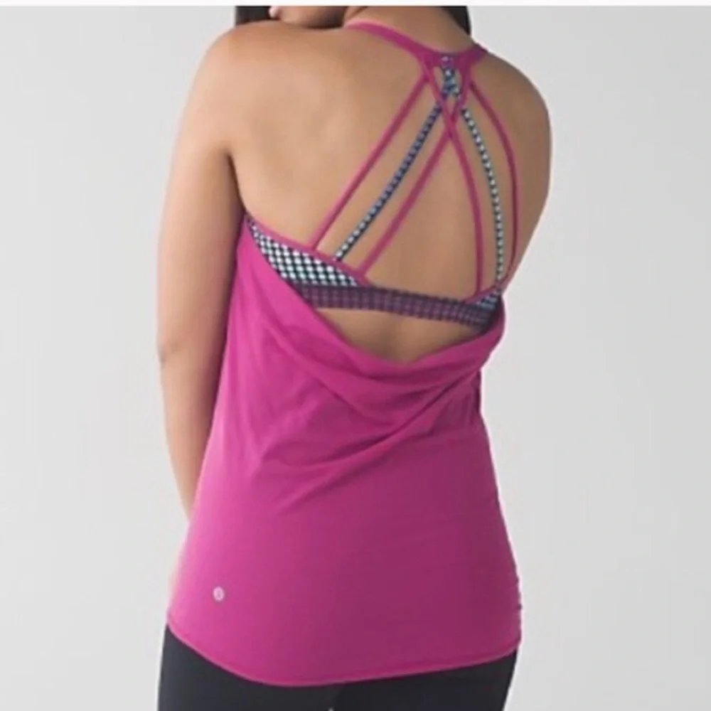 LULULEMON Raspberry “Lighten up” Tank - Picture 2 of 9